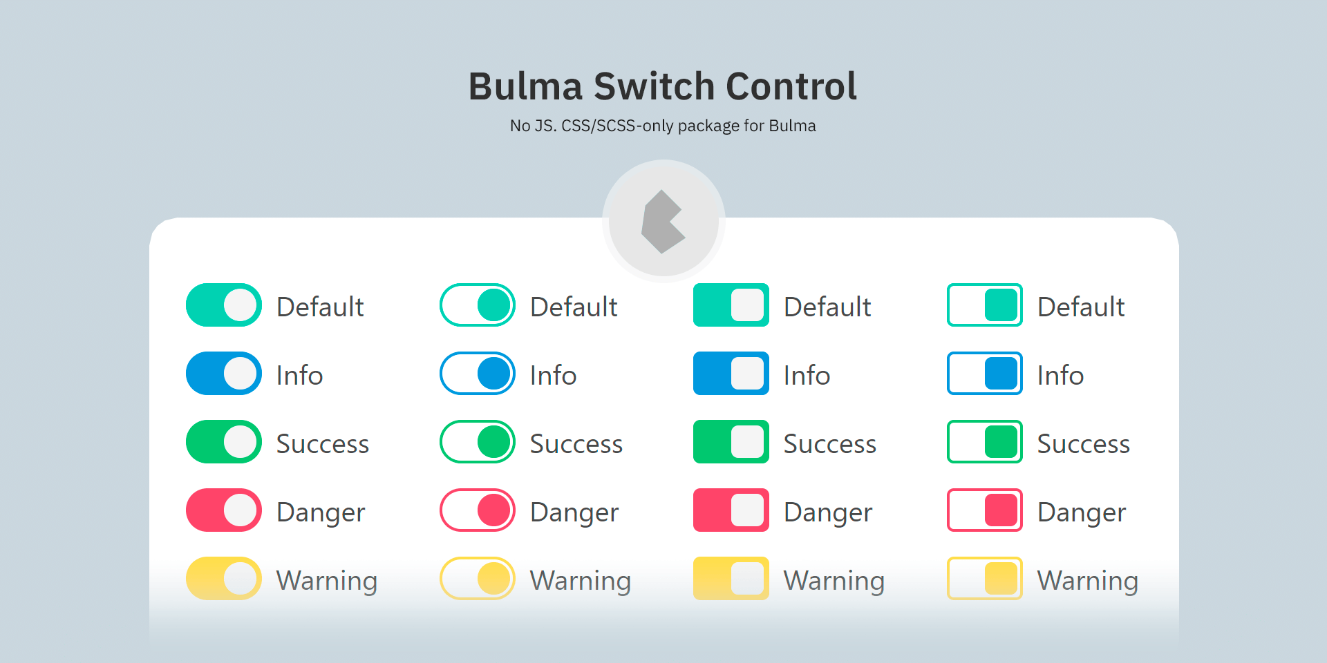 npm.io Switch controls for Bulma CSS Framework